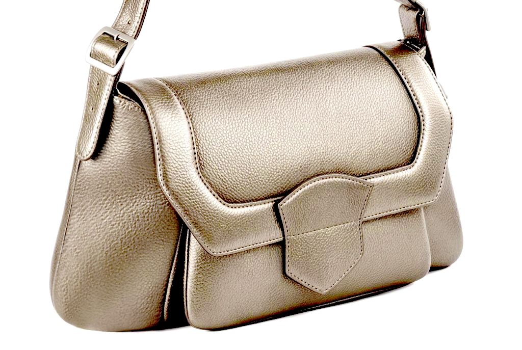 Embrace refined minimalism with this handcrafted small leather shoulder bag, featuring compact proportions and Parisian elegance, in sand leather.